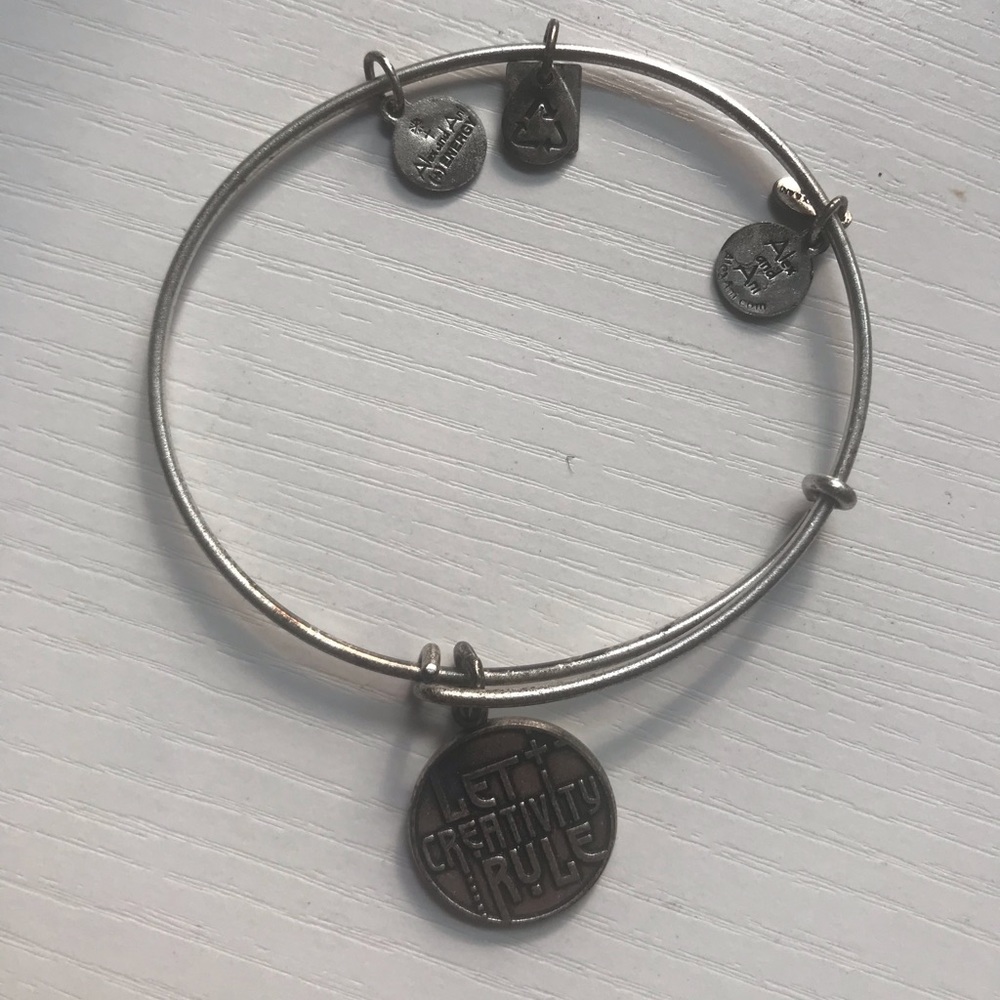 Silver “Let Creativity Rule” bracelet